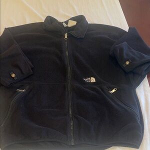 T0102103 The North Face Black Fleece Jacket VTG SEE TAG
